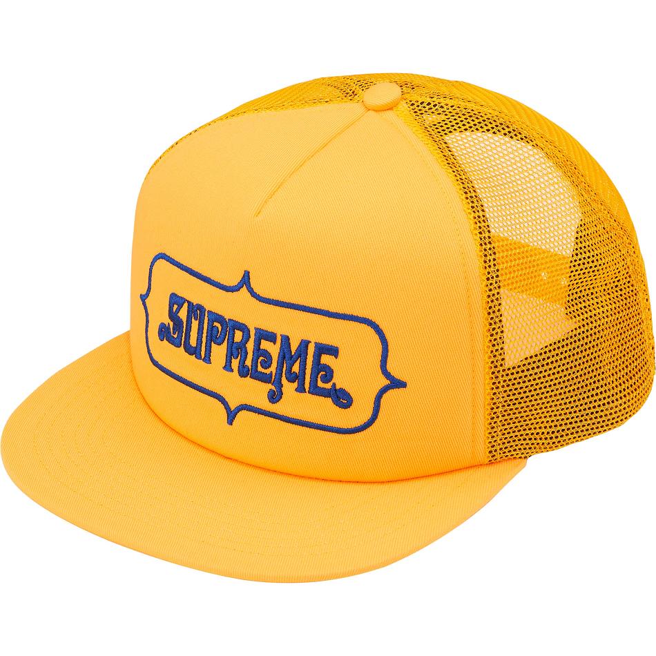 Chapeaux Supreme Highest Mesh Back 5-Panel Jaune | VSF-59292175