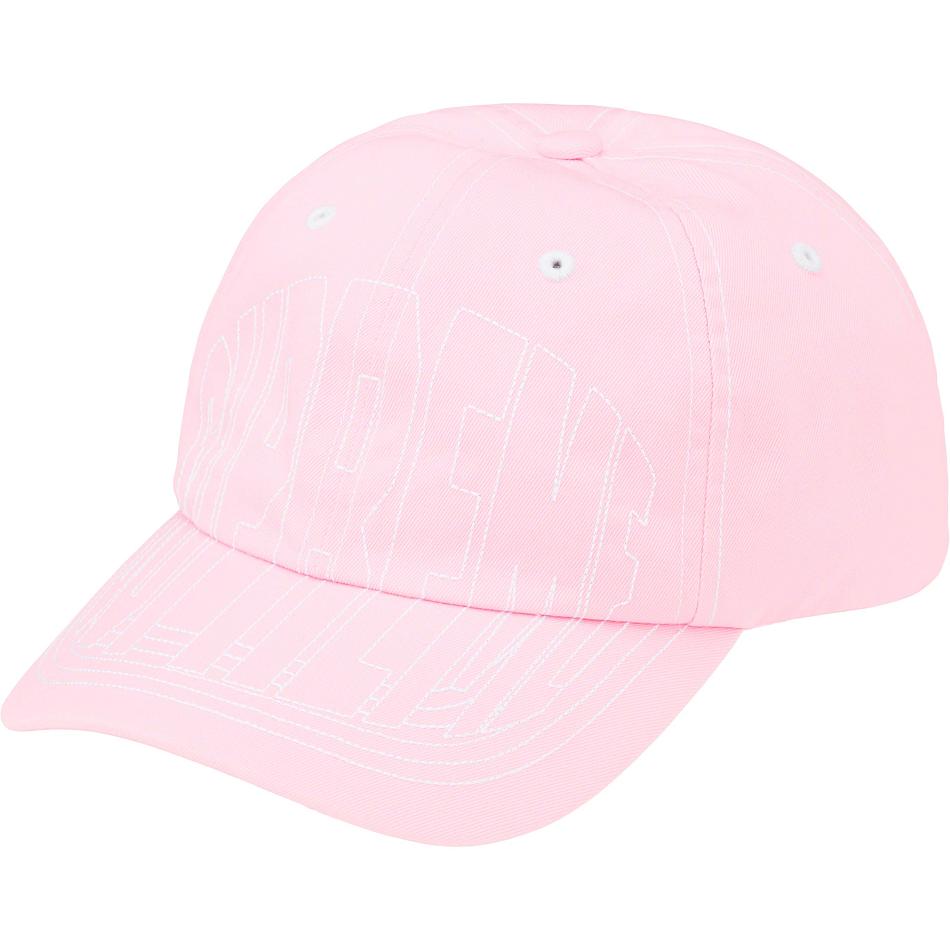 Chapeaux Supreme Visor Stitch 6-Panel Rose | ZHP-31314262