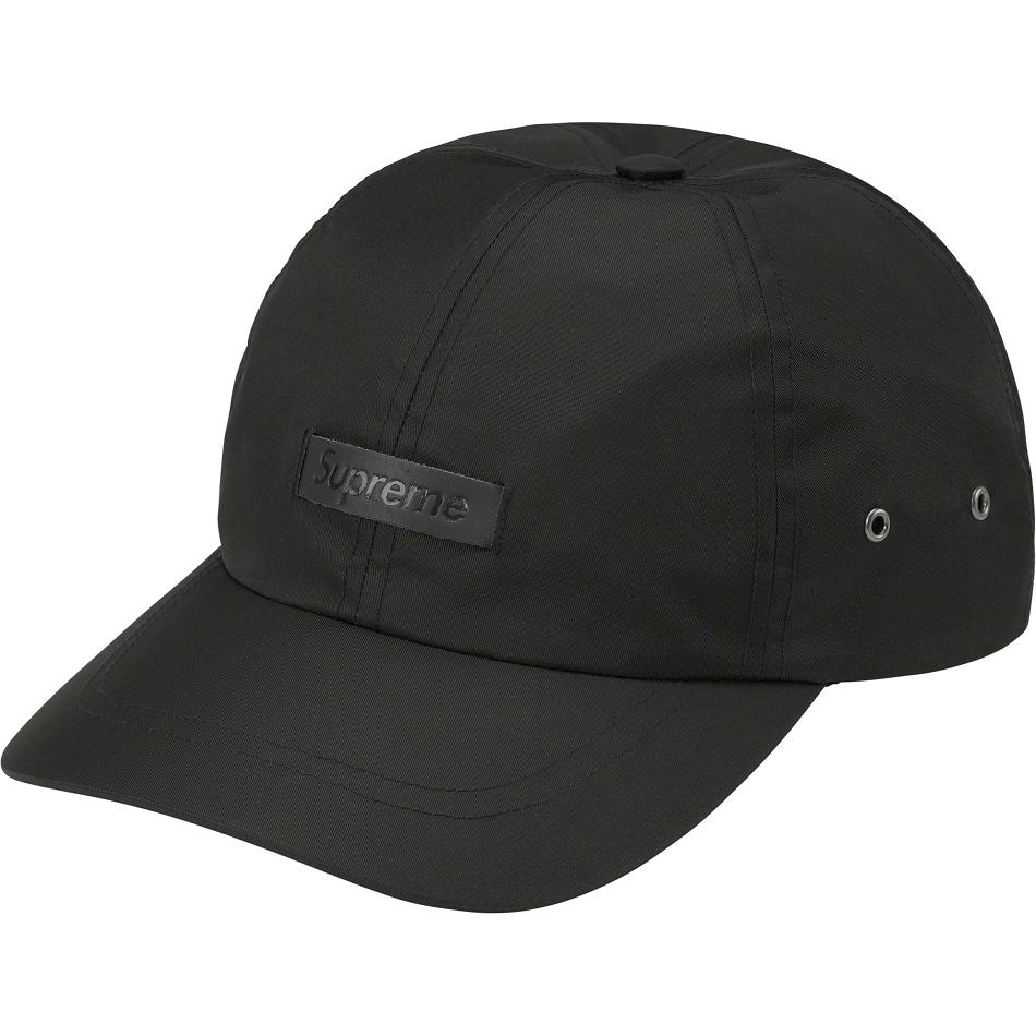 Chapeaux Supreme Cuir Patch 6-Panel Noir | BLZ-88693347