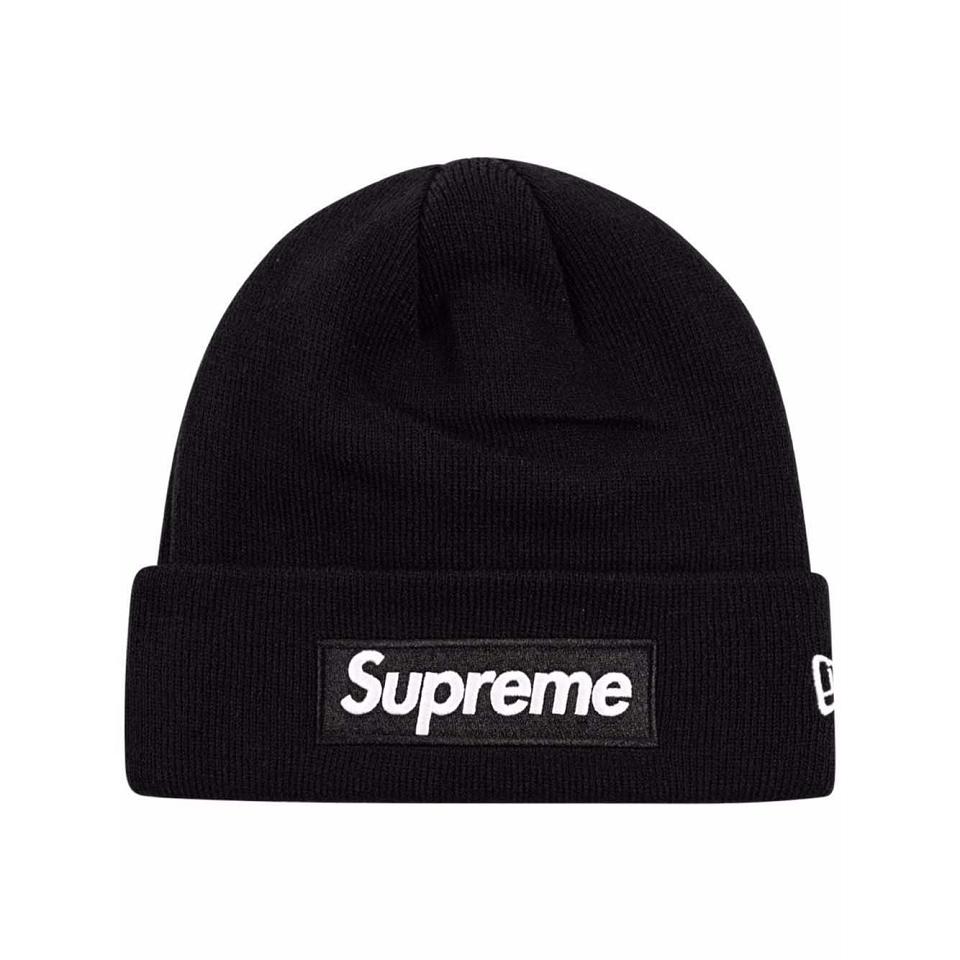 Chapeaux Supreme x New Era Box Logo Beanie Noir | LEI-10888243