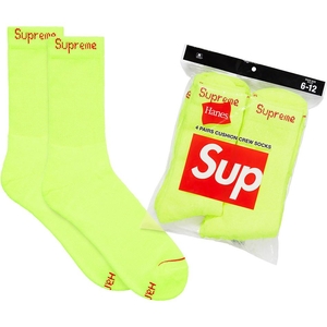 Chaussettes Supreme Hanes? Crew Socks (4 Pack) Vert | XEE-45061739